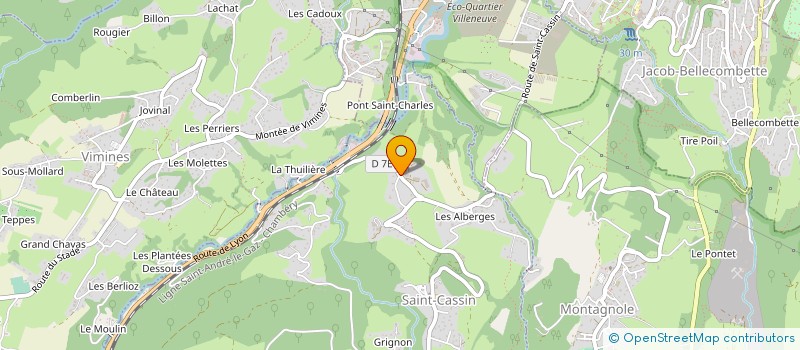 localisation de l'entreprise GAEC DU VIEUX CHENE à SAINT-CASSIN