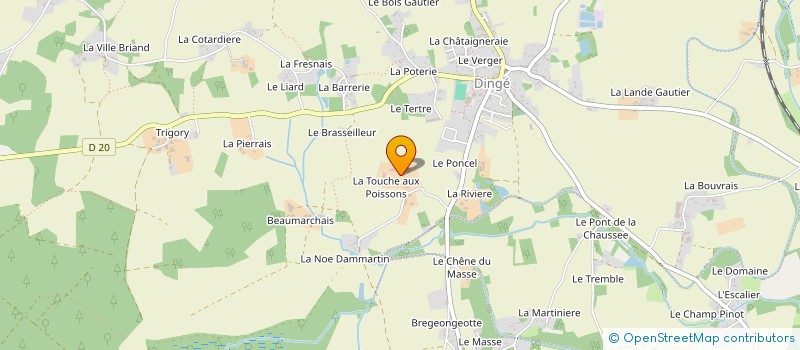 localisation de l'entreprise GAEC DU VIEUX FOUR à DINGE