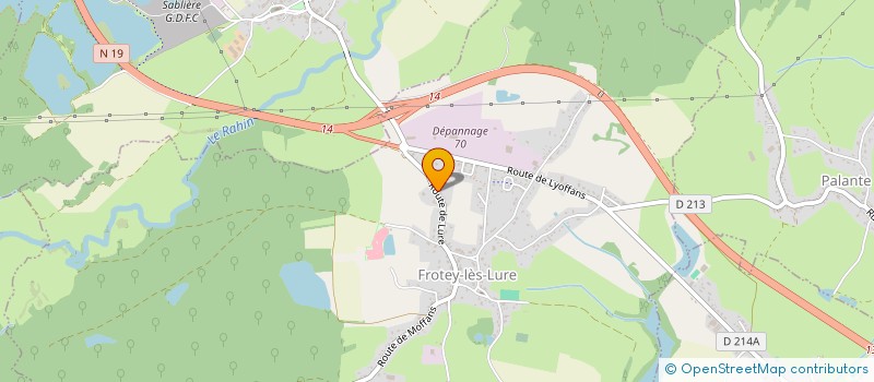 localisation de l'entreprise GAEC DU VIEUX MOULIN  BOUHANS-LES-LURE