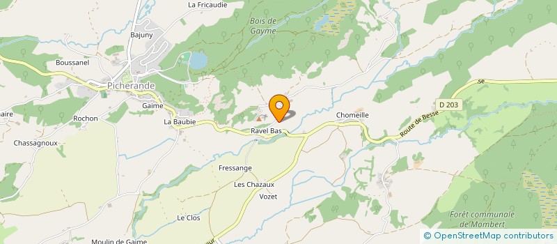 localisation de l'entreprise GAEC DU VILLAGE à PICHERANDE