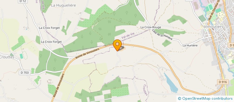 localisation de l'entreprise GAEC DU VITOU à VIMOUTIERS