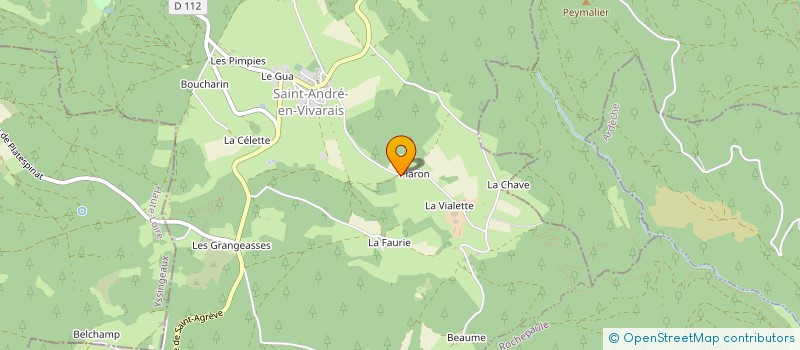 localisation de l'entreprise GAEC DU VIVARAIS à SAINT-ANDRE-EN-VIVARAIS