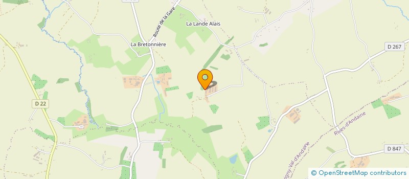 localisation de l'entreprise GAEC DU VIVRAY à JUVIGNY VAL D'ANDAINE