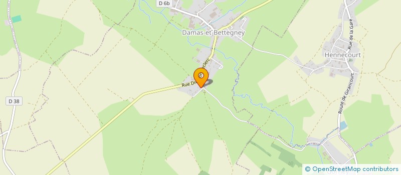localisation de l'entreprise GAEC DU VOIRLIT à DAMAS-ET-BETTEGNEY