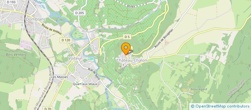 localisation de l'entreprise GAEC DUCRET  CHATEAU-CHALON