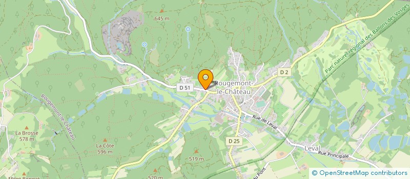 localisation de l'entreprise GAEC DUCROZ  ROUGEMONT-LE-CHATEAU