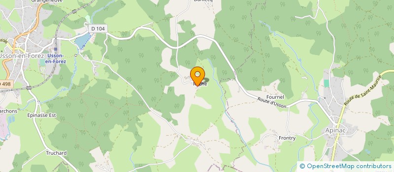 localisation de l'entreprise GAEC DUFOUR à USSON-EN-FOREZ