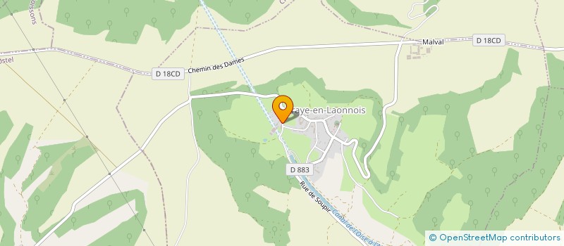 localisation de l'entreprise GAEC DUFOUR FRERES à BRAYE-EN-LAONNOIS