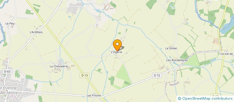 localisation de l'entreprise GAEC DUGAS  SAINT-ETIENNE-DE-MER-MORTE