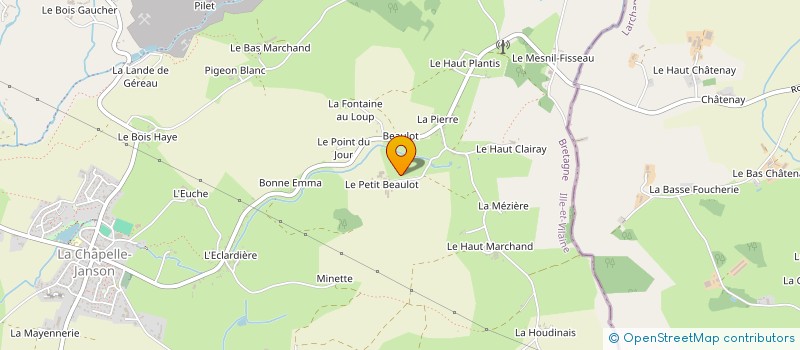 localisation de l'entreprise GAEC DUHAMEL SORIN à LA CHAPELLE FLEURIGNE