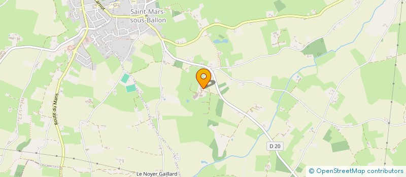 localisation de l'entreprise GAEC DULUARD  BALLON-SAINT MARS