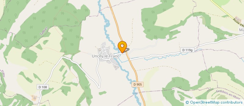 localisation de l'entreprise GAEC DUPAQUIER POSANGES  POSANGES