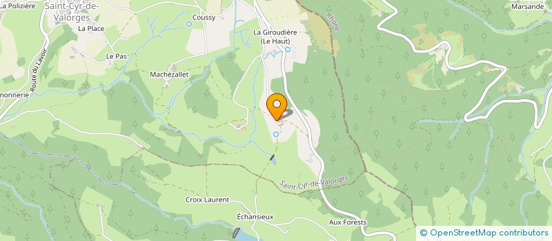 localisation de l'entreprise GAEC DUPERRAY à SAINT-CYR-DE-VALORGES