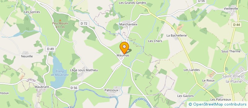 localisation de l'entreprise GAEC DUPONT à LIZIERES