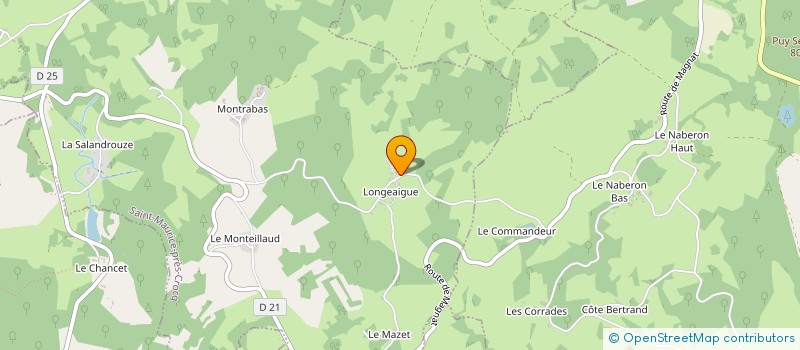 localisation de l'entreprise GAEC DUPRADEAUX à SAINT-MAURICE-PRES-CROCQ