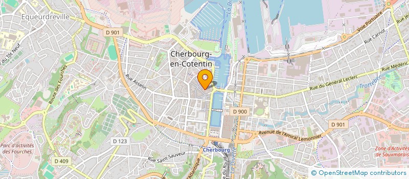 localisation de l'entreprise GAEC DUQUESNE à CHERBOURG-EN-COTENTIN