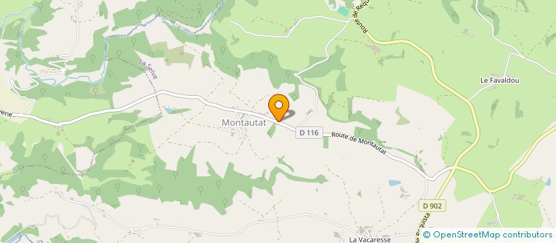 localisation de l'entreprise GAEC DURAND MONTAUTAT à LA SELVE