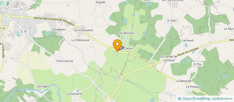localisation de l'entreprise GAEC DUSSOUBS à ORADOUR-SUR-VAYRES