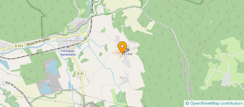 localisation de l'entreprise GAEC DUVAL à LA HOUSSIERE