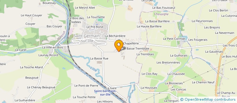 localisation de l'entreprise GAEC DUVAL GREE LEMAIS à SAINT-GERMAIN-SUR-ILLE