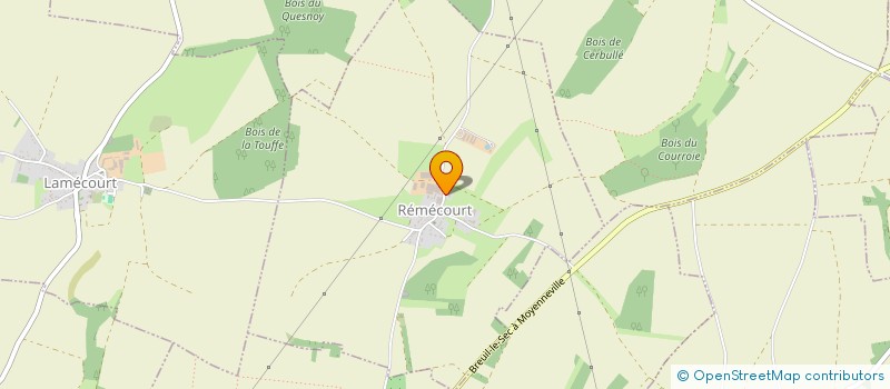 localisation de l'entreprise GAEC DUWEZ  REMECOURT