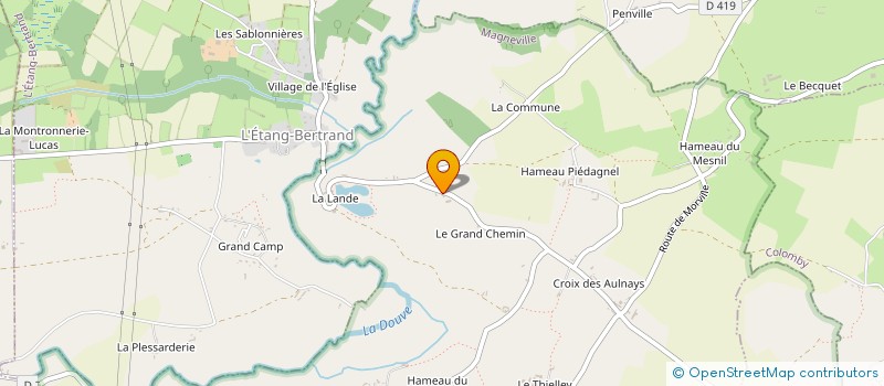 localisation de l'entreprise GAEC DYNA'MILK à RAUVILLE-LA-BIGOT