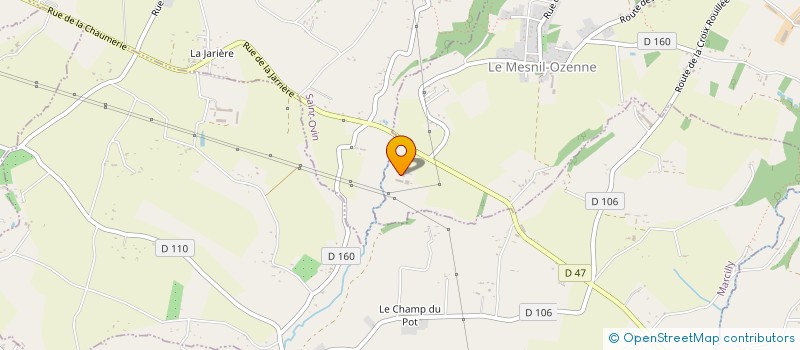 localisation de l'entreprise GAEC ELEVAGE DE LA PLANCHE  LE MESNIL-OZENNE