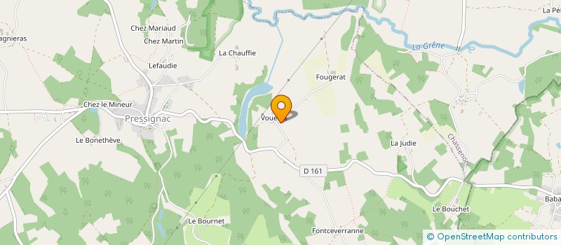 localisation de l'entreprise GAEC ELEVAGE DOUSSON à PRESSIGNAC