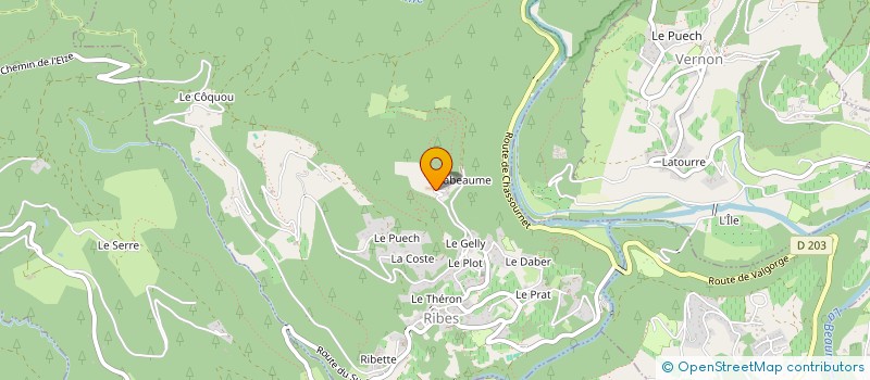 localisation de l'entreprise GAEC ELEVAGE DU SERRE  RIBES