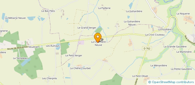 localisation de l'entreprise GAEC ELEVAGE MENARD à MONTREVAULT-SUR-EVRE