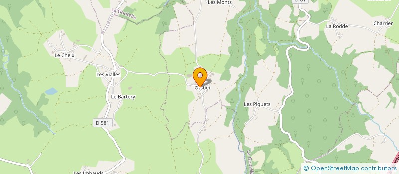 localisation de l'entreprise GAEC ELEVAGE MOREL à LA GOUTELLE