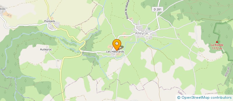 localisation de l'entreprise GAEC ELEVAGE ROCHE à ALLEYRAC