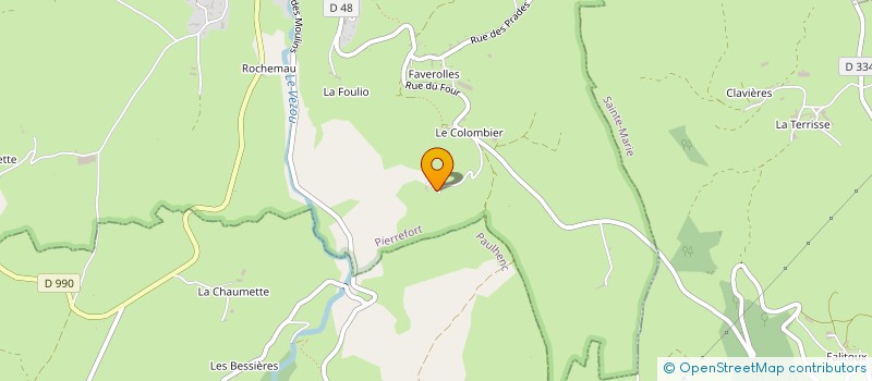 localisation de l'entreprise GAEC ELEVAGE VIDALENC à PIERREFORT