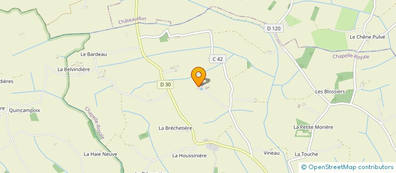 localisation de l'entreprise GAEC ELEVAGES B-F à CHAPELLE-ROYALE