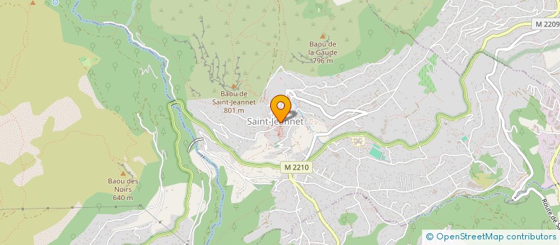 localisation de l'entreprise GAEC ELEVEURS DES BAOUS  SAINT-JEANNET