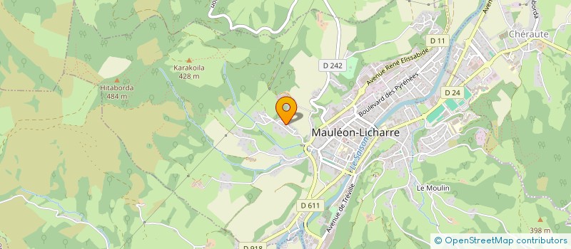 localisation de l'entreprise GAEC ELICHALTIA  MUSCULDY