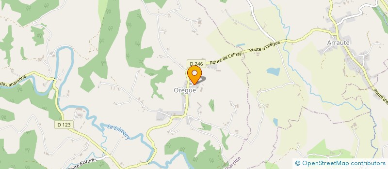 localisation de l'entreprise GAEC ELIXABEHERIA  OREGUE