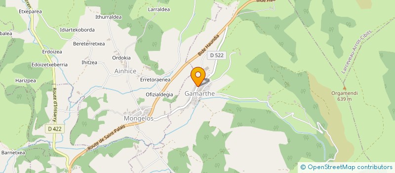 localisation de l'entreprise GAEC ELIZAGARAIA à GAMARTHE