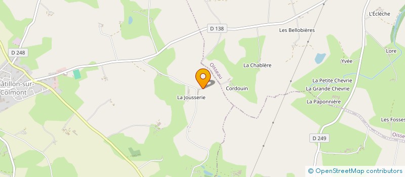 localisation de l'entreprise GAEC EMOJI à CHATILLON-SUR-COLMONT