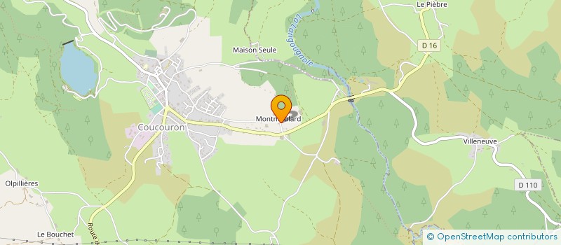 localisation de l'entreprise GAEC ENJOLRAS PERE ET FILS à COUCOURON