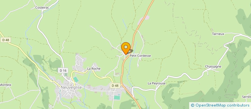 localisation de l'entreprise GAEC ENTRE EPIE ET TRUYERE à NEUVEGLISE-SUR-TRUYERE