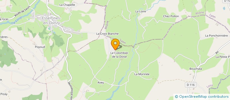 localisation de l'entreprise GAEC ENTRE LOIRE ET RHONE à SAINT-MARTIN-LESTRA