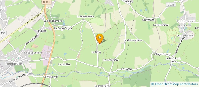 localisation de l'entreprise GAEC ENTRE TERRE ET MER à BREVILLE-SUR-MER