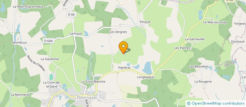 localisation de l'entreprise GAEC ERNAULT  DOURNAZAC