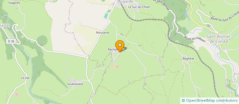 localisation de l'entreprise GAEC ESCOUROLLE à LUGARDE