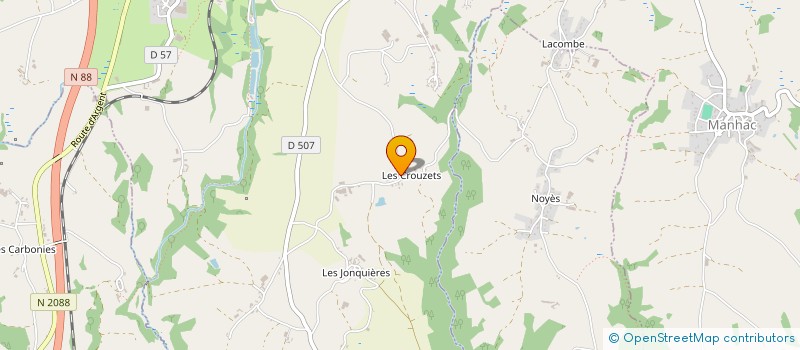 localisation de l'entreprise GAEC ESTANG DES CROUZETS à BARAQUEVILLE