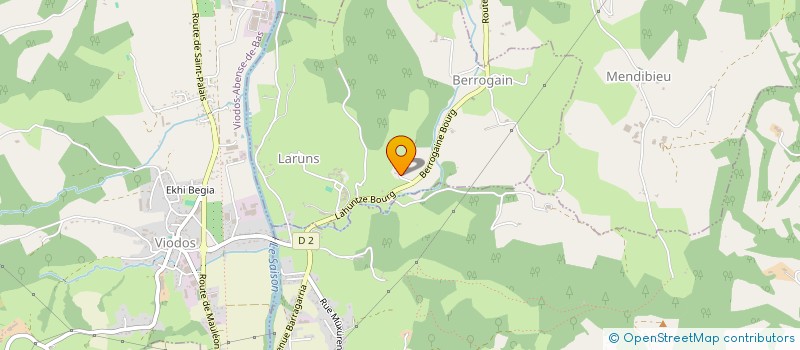 localisation de l'entreprise GAEC ETCHANDIA  BERROGAIN-LARUNS