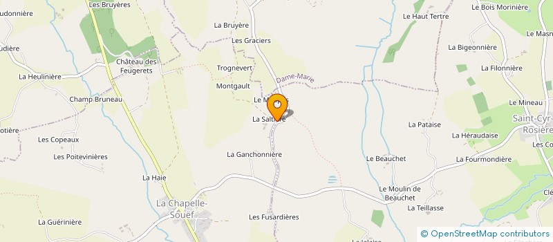 localisation de l'entreprise GAEC EX NIHILO à LA CHAPELLE-SOUEF