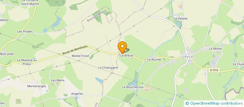 localisation de l'entreprise GAEC EYRE à LEYRAT