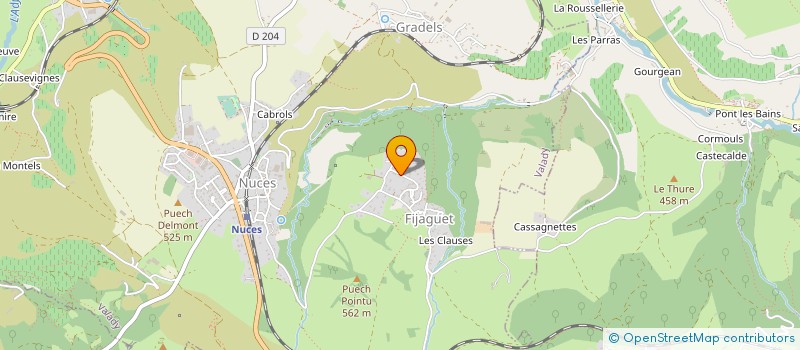 localisation de l'entreprise GAEC FABRE GILBERT ET FLORENT  CLAIRVAUX-D AVEYRON